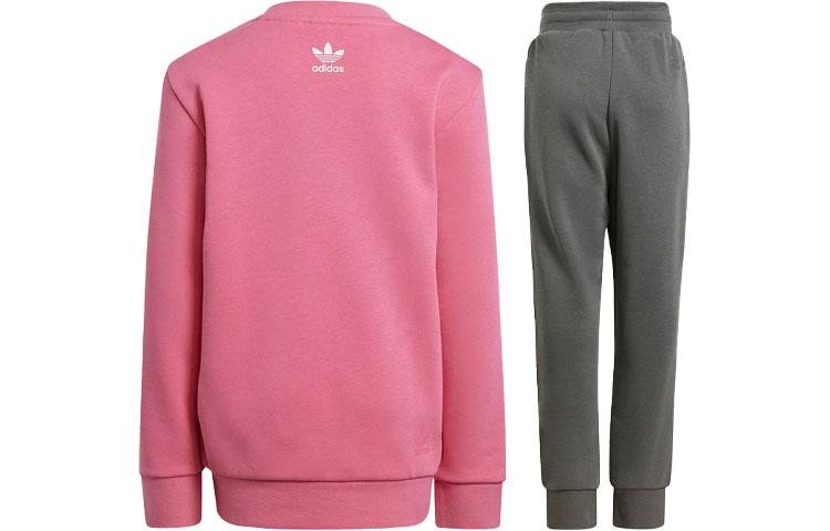 Детская повседневная спортивная одежда Adidas Originals, розово-серый — фото 3