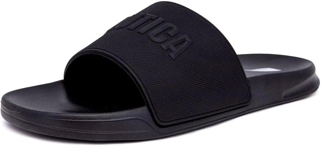 Сандалии с открытым носком, Nautica, Black-lasal