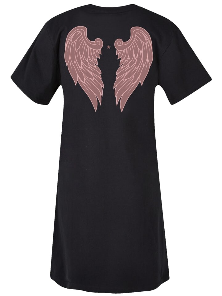 

Короткое платье F4NT4STIC Damen T-Shirt Kleid Engel Damen T-Shirt Kleid, черный