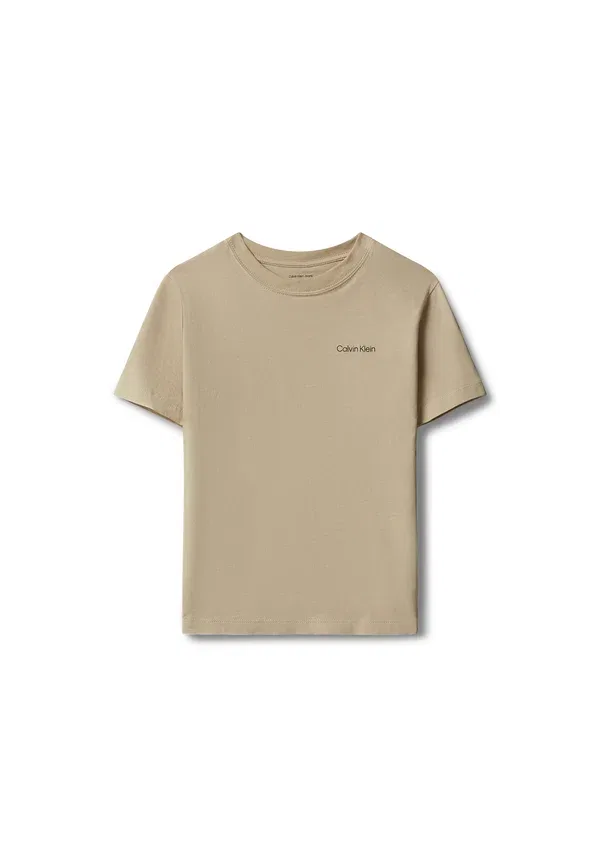 Футболка Calvin Klein Jeans Small Chest Logo Basic T-Shirt, цвет хаки — фото 4