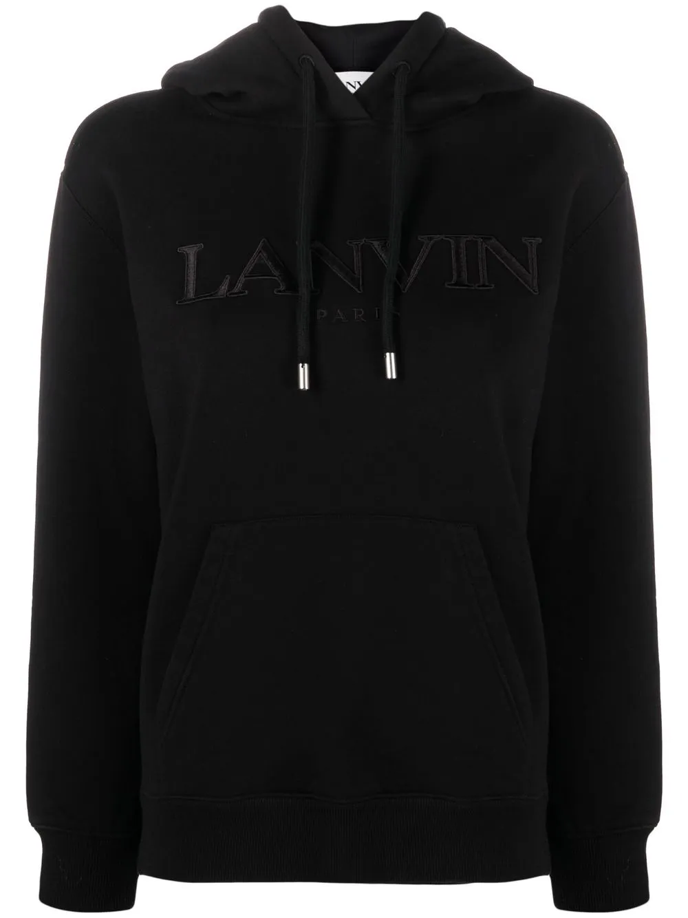 

Худи с кулиской и логотипом Lanvin, черный