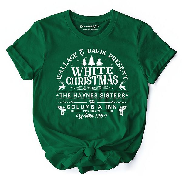 

Винтажная футболка white christmas, haynes sisters wallace & davis 1954 Ornamentallyyou, Evergreen, Белый, Винтажная футболка white christmas, haynes sisters wallace & davis 1954 Ornamentallyyou, Evergreen