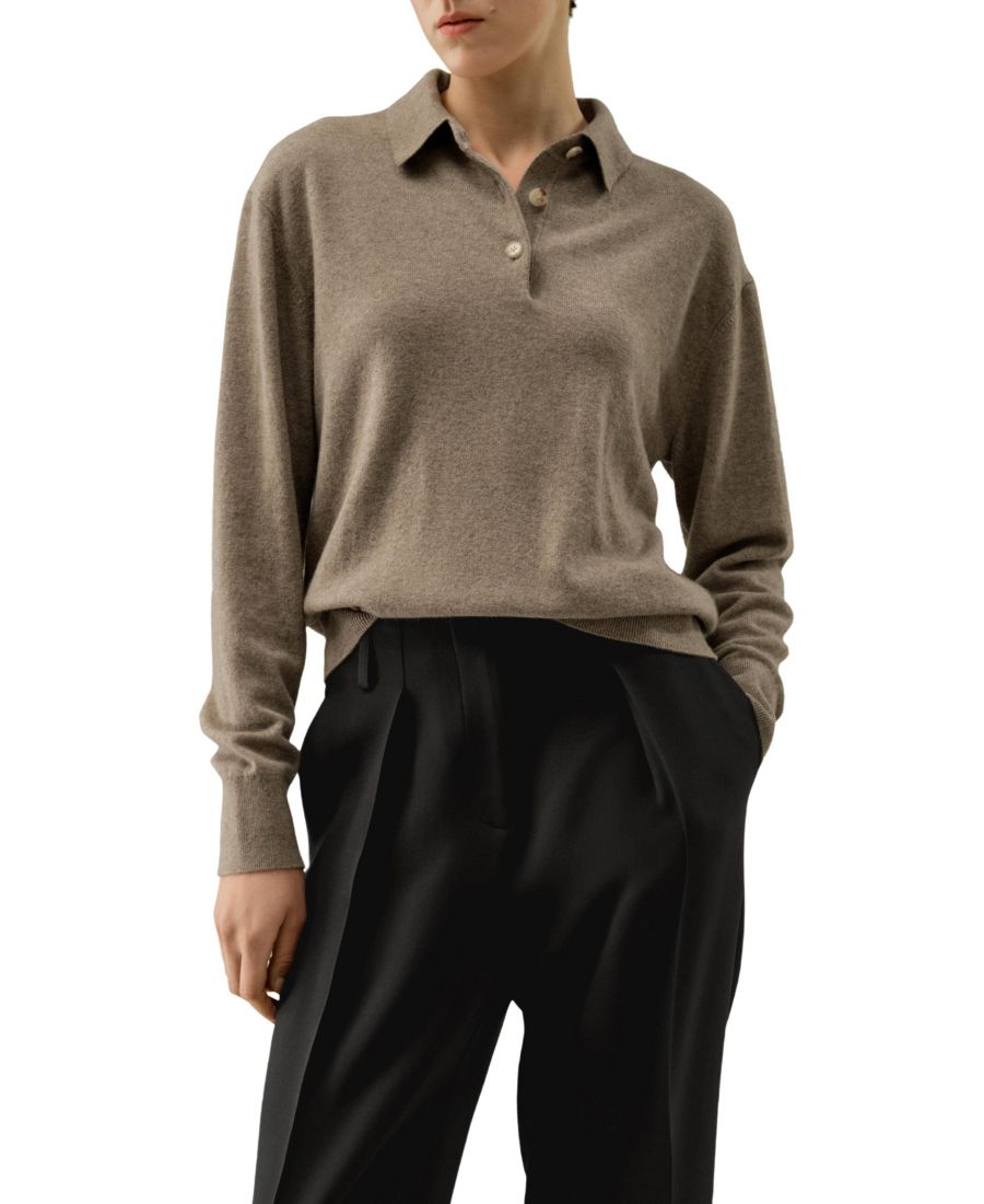 

Женская детская кашемировая рубашка-поло LILYSILK, Dolma