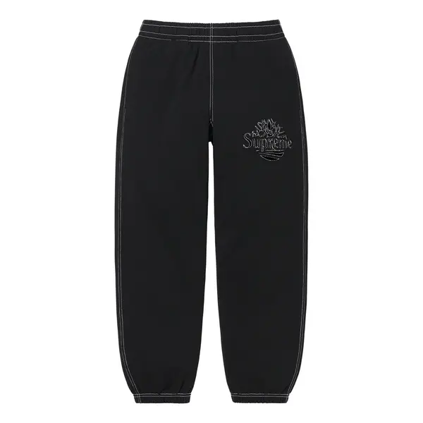 

Брюки x timberland ss23 sweatpants 'black' Supreme, черный