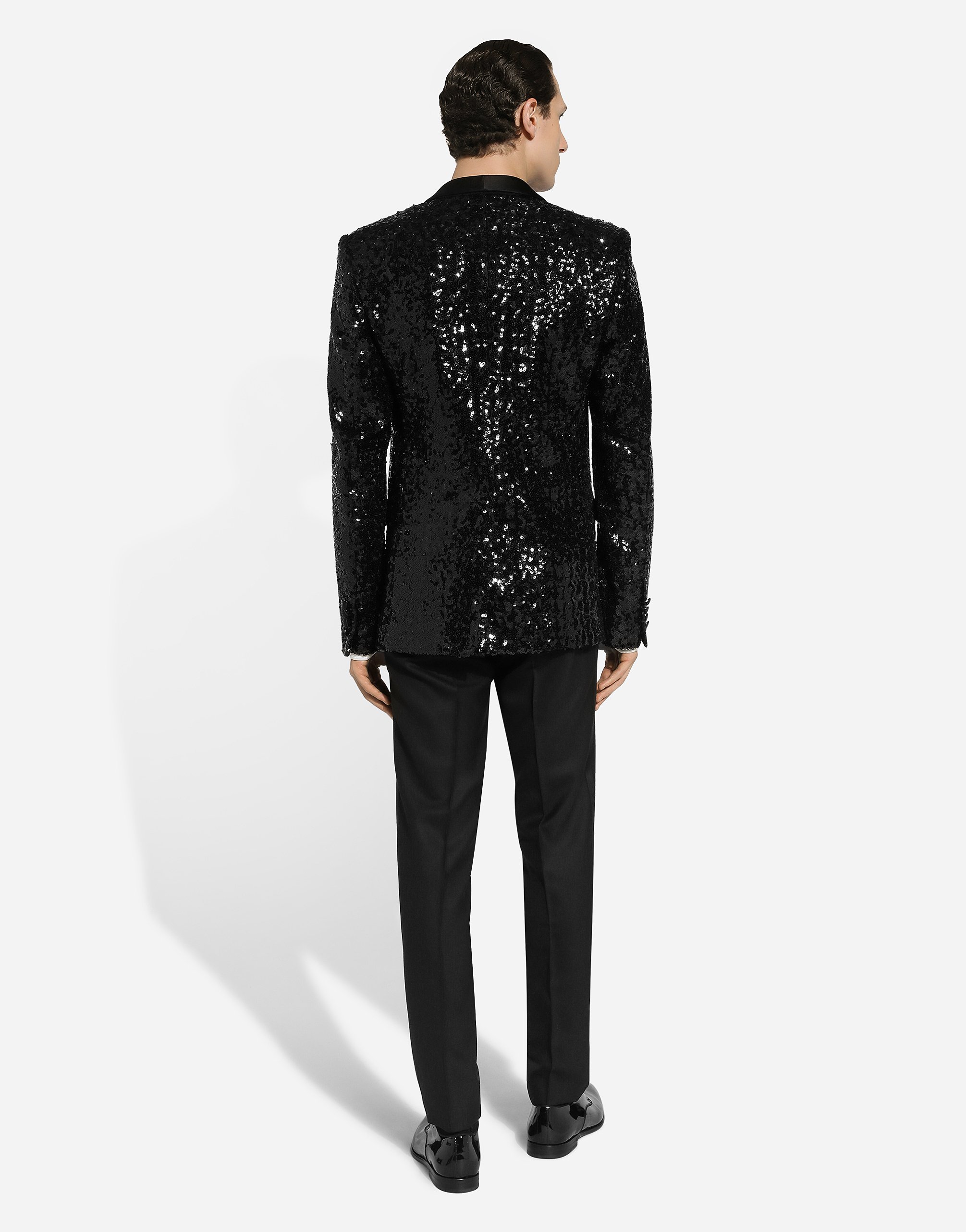 Шелковая блузка с бантом на воротнике Dolce & Gabbana, белый — фото 3