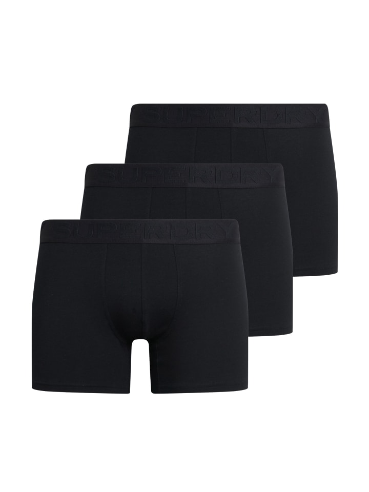 

Superdry Комплект из 3 боксерских трусов черного цвета