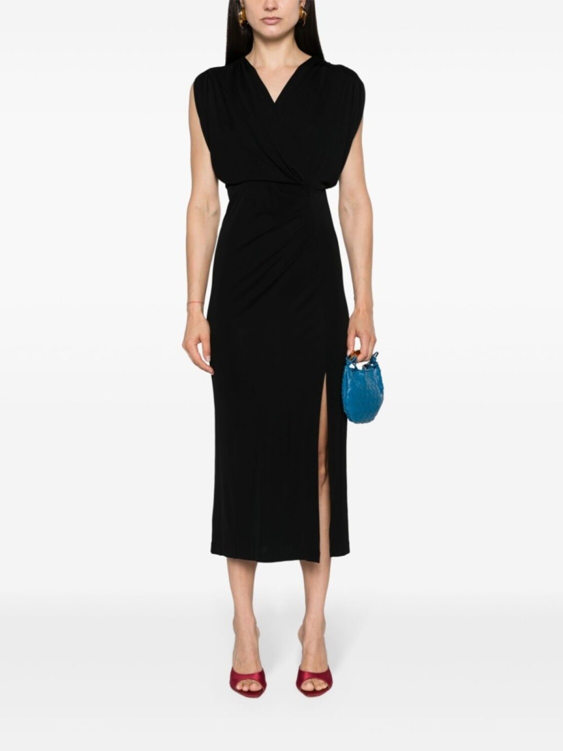 

DVF Diane von Furstenberg платье-халат Williams, черный
