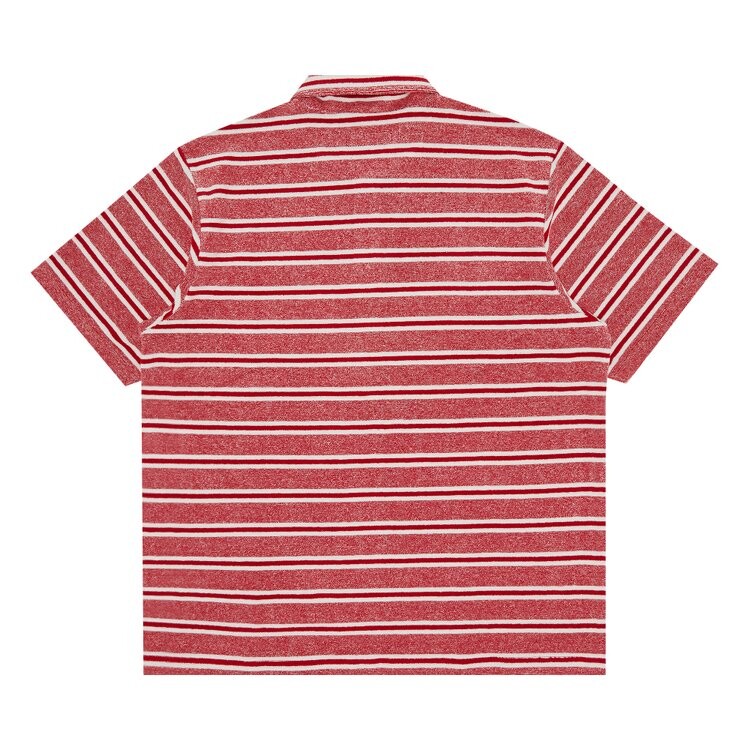 Поло Supreme Stripe Terry Short-Sleeve Polo, красный — фото 2