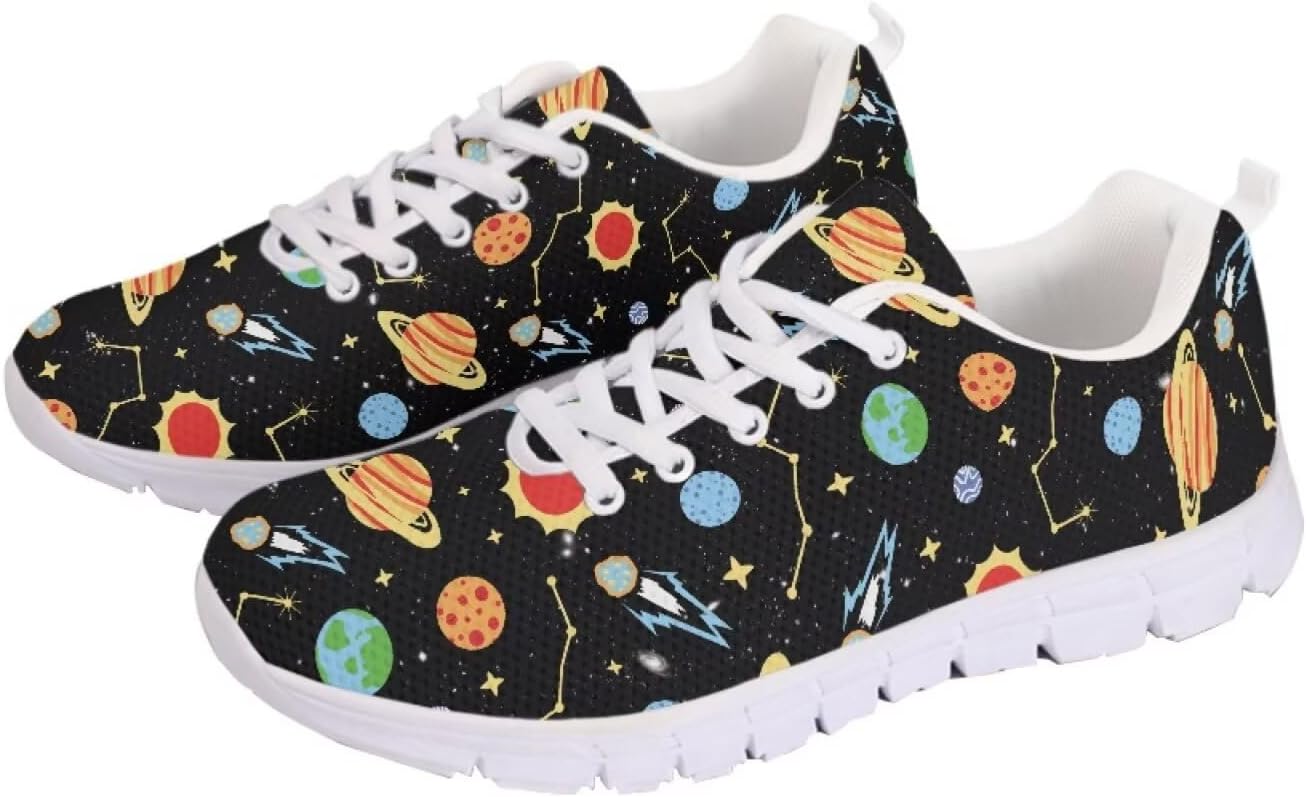 

Кроссовки chaqlin для женщин и мужчин, дышащие спортивные обувь с шнуровкой, повседневные беговые кроссовки, Planet Constellation