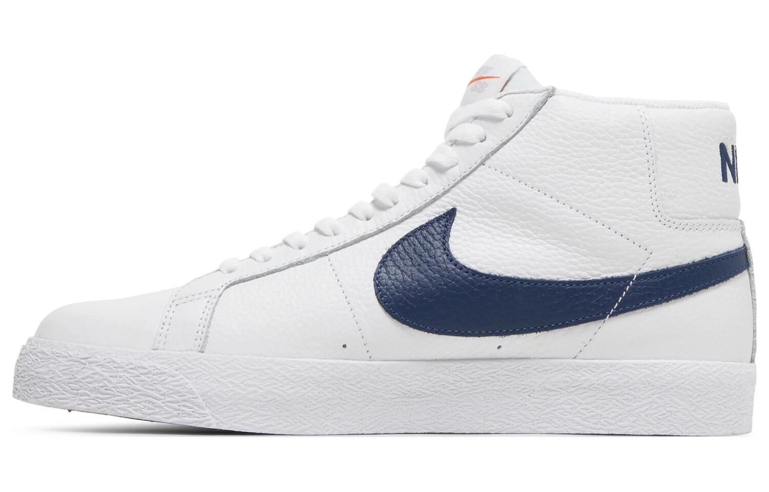 Кроссовки Nike SB Blazer Mid ISO White Navy, белый