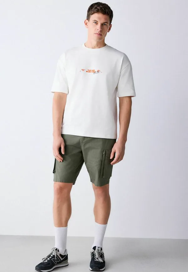 Шорты-Карго стандартного кроя с поясом Next, Khaki Green