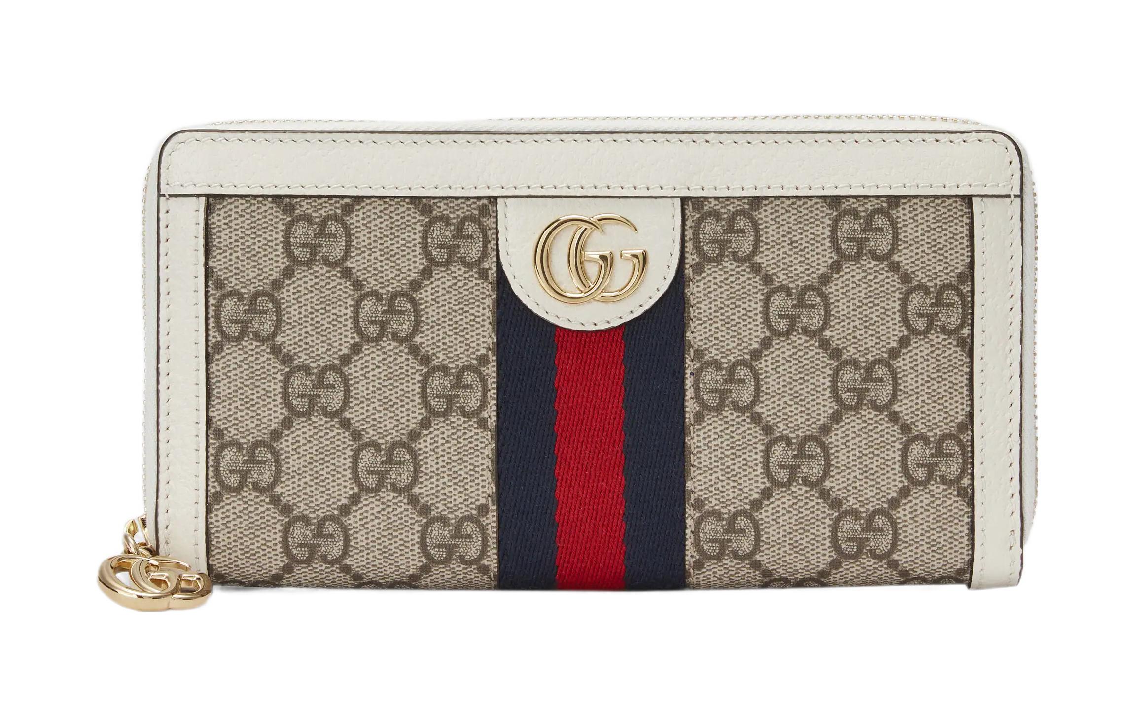 

GUCCI Женский кошелек из кожи и холста