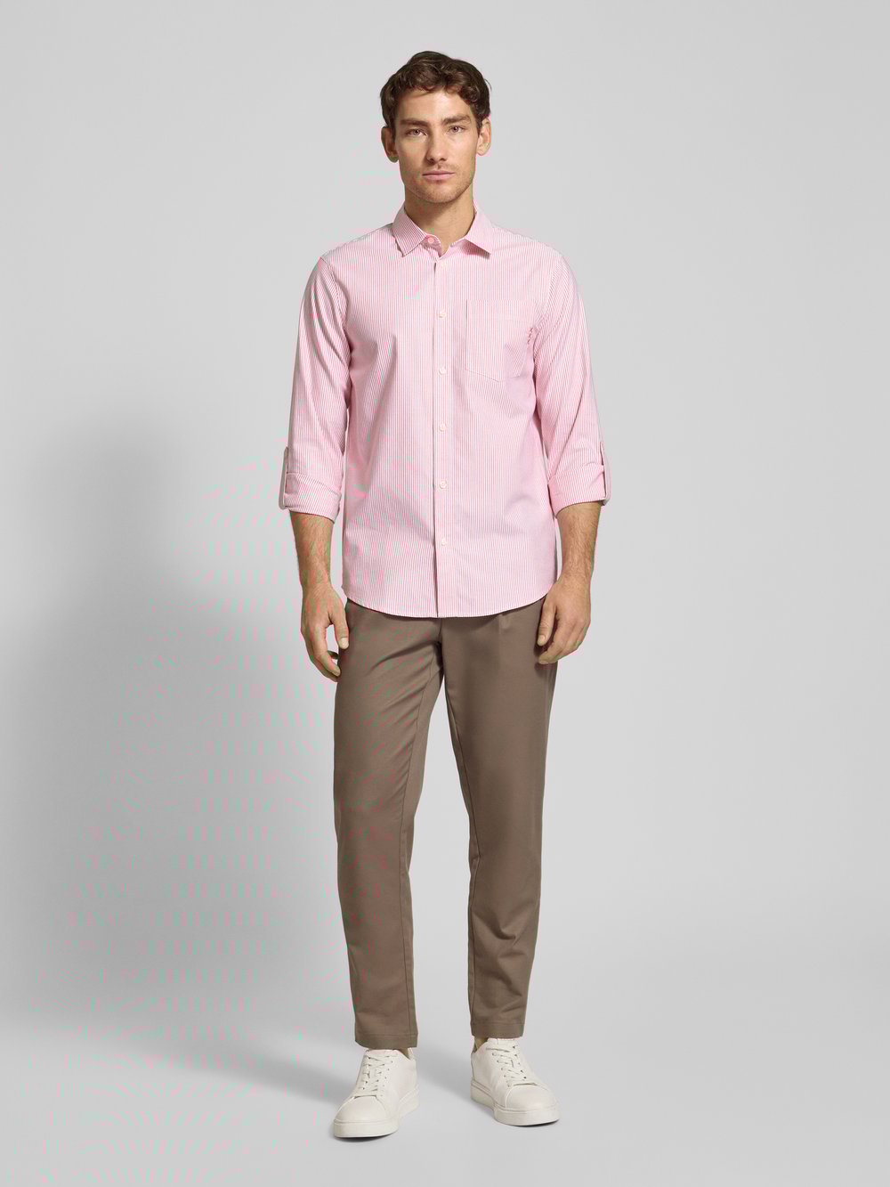 

Повседневная рубашка прямого кроя с нагрудным карманом Scotch & Soda, розовый