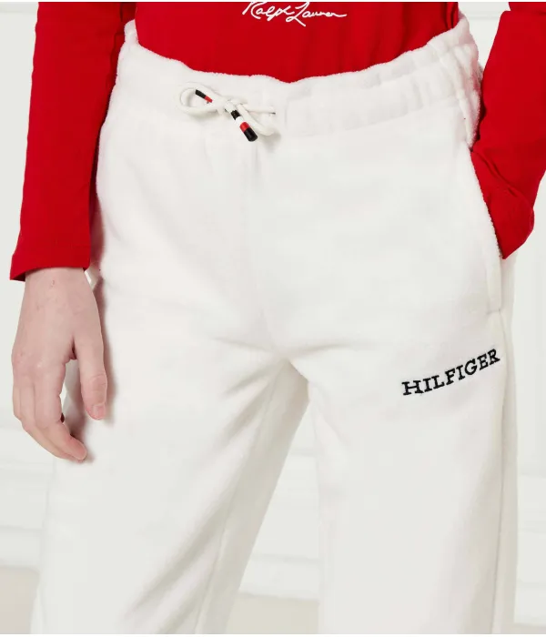 Флисовые спортивные брюки Tommy Hilfiger, бежевый — фото 4