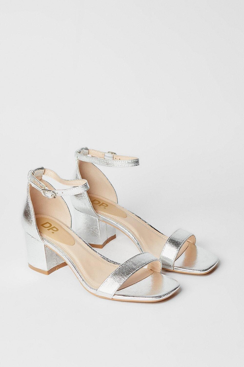 Туфли женские Dorothy Perkins на каблуке, серебряный — фото 3
