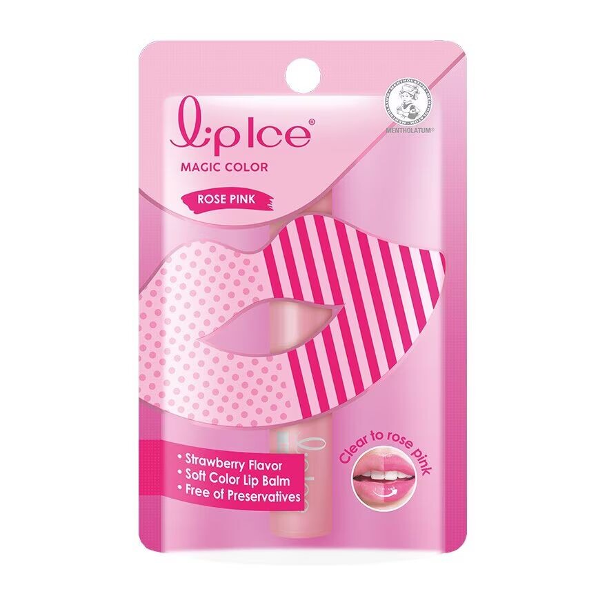 

LIPICE Lipice Magic Color Rose Pink Strawberry 2 г, Pink