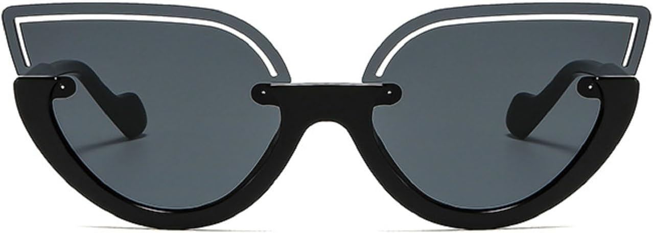 

Солнцезащитные очки Melrose Sexy Cat Eye Punk для женщин, роскошная модная оправа, стильные солнцезащитные очки «кошачий глаз» с защитой от УФ-излучения UV400 8819, Black