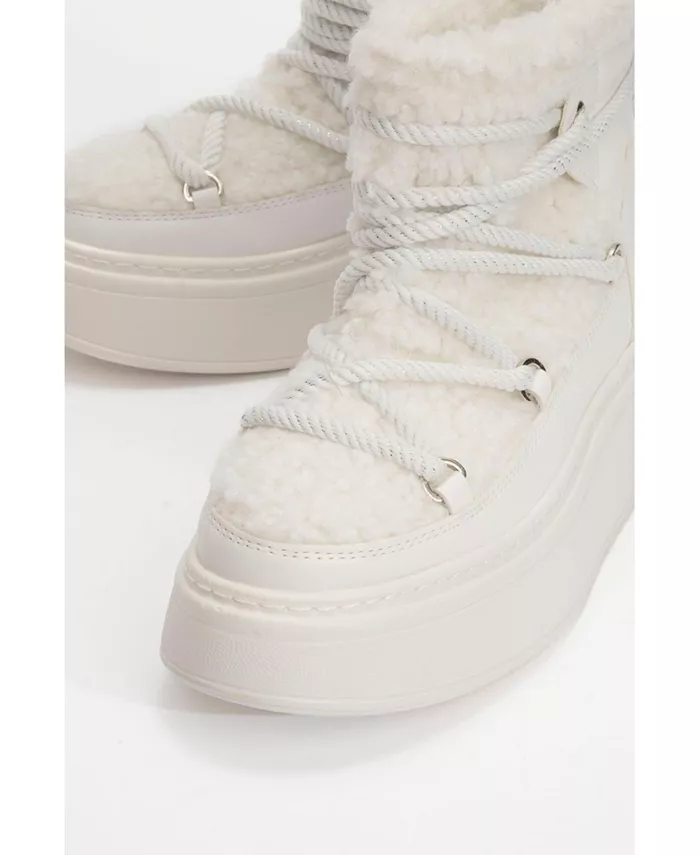 Ботинки Dila с меховой подкладкой (женские) Prologue Shoes, белый — фото 3
