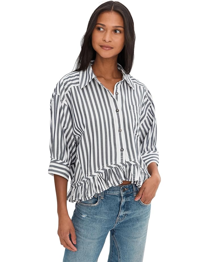 

Женская блузка Free People We The Free Bailey Stripe, Nautical Navy Combo