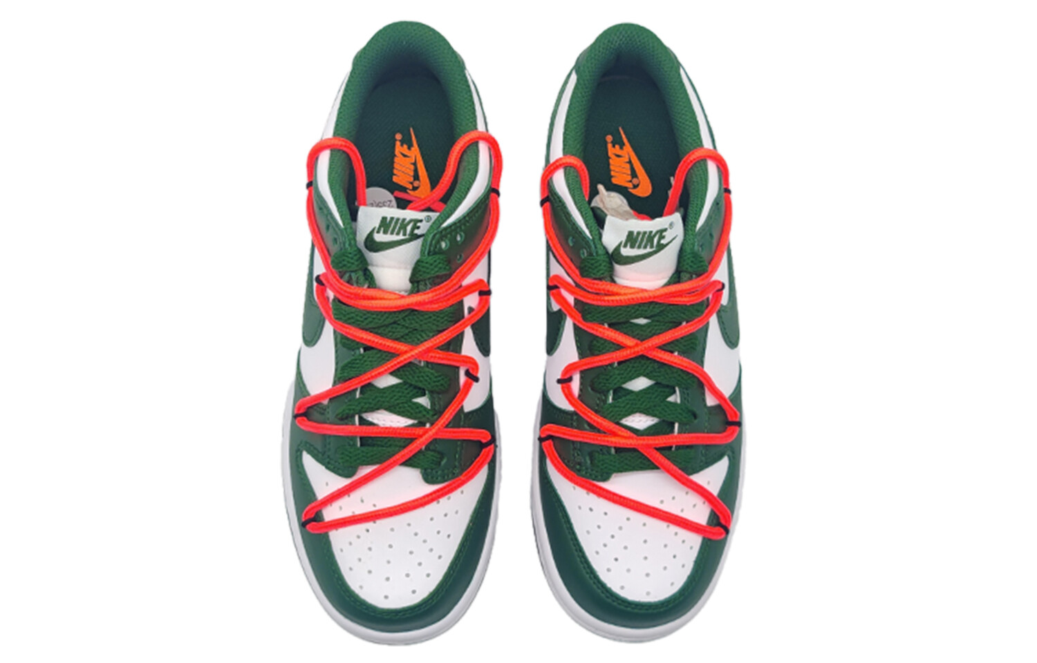 Кроссовки Nike Dunk Skateboarding Shoes Unisex Low-top Green/White, цвет San Remo Green — фото 4