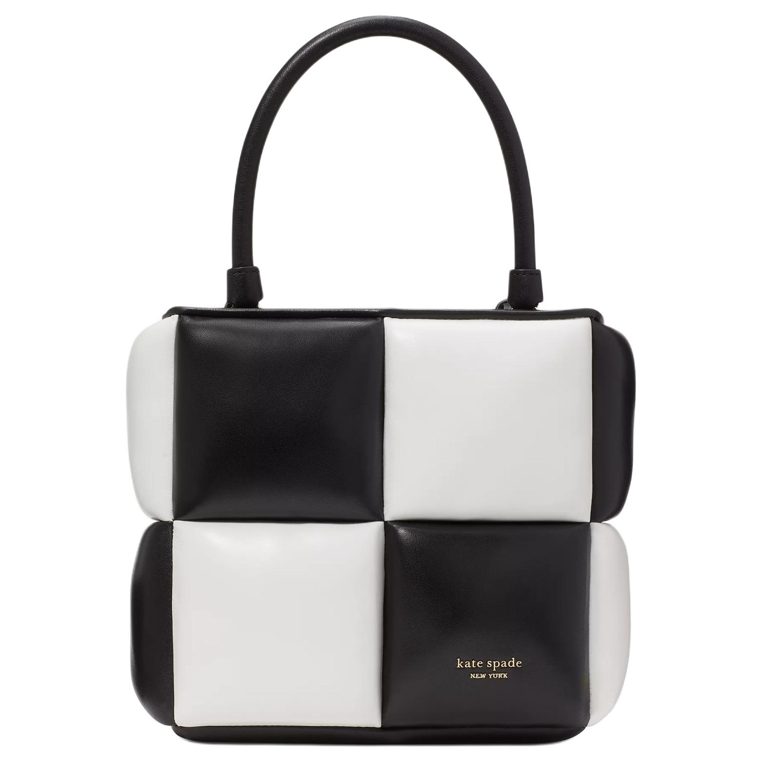 

Kate Spade Овчинная сумка через плечо женская черно-белая