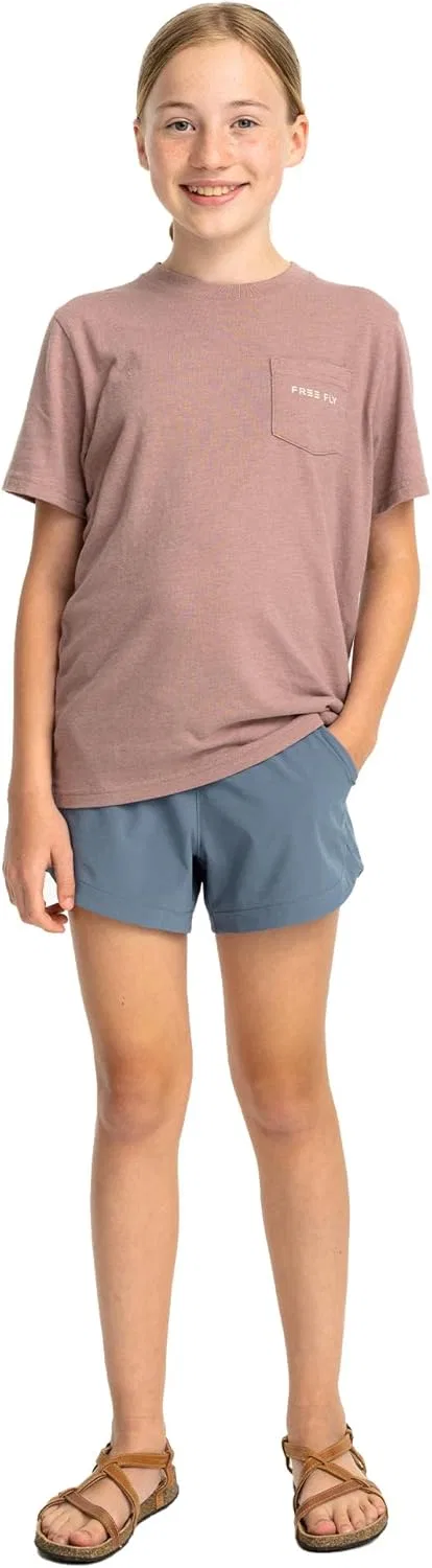 Детские шорты Free Fly Breeze Short UPF 50+, Pacific Blue — фото 4