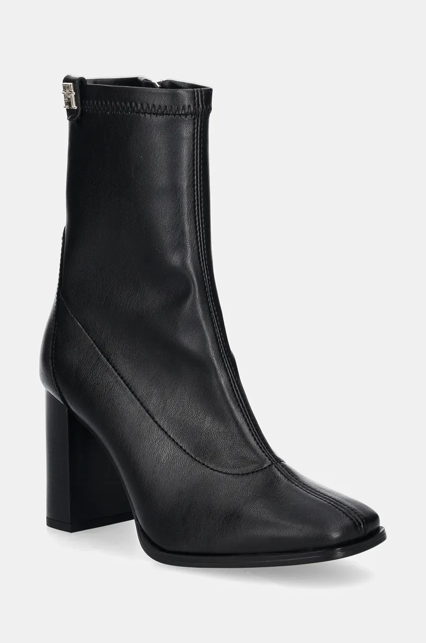Ботильоны PARTY LEATHER SOCK HEEL BOOTIE Tommy Hilfiger, черный
