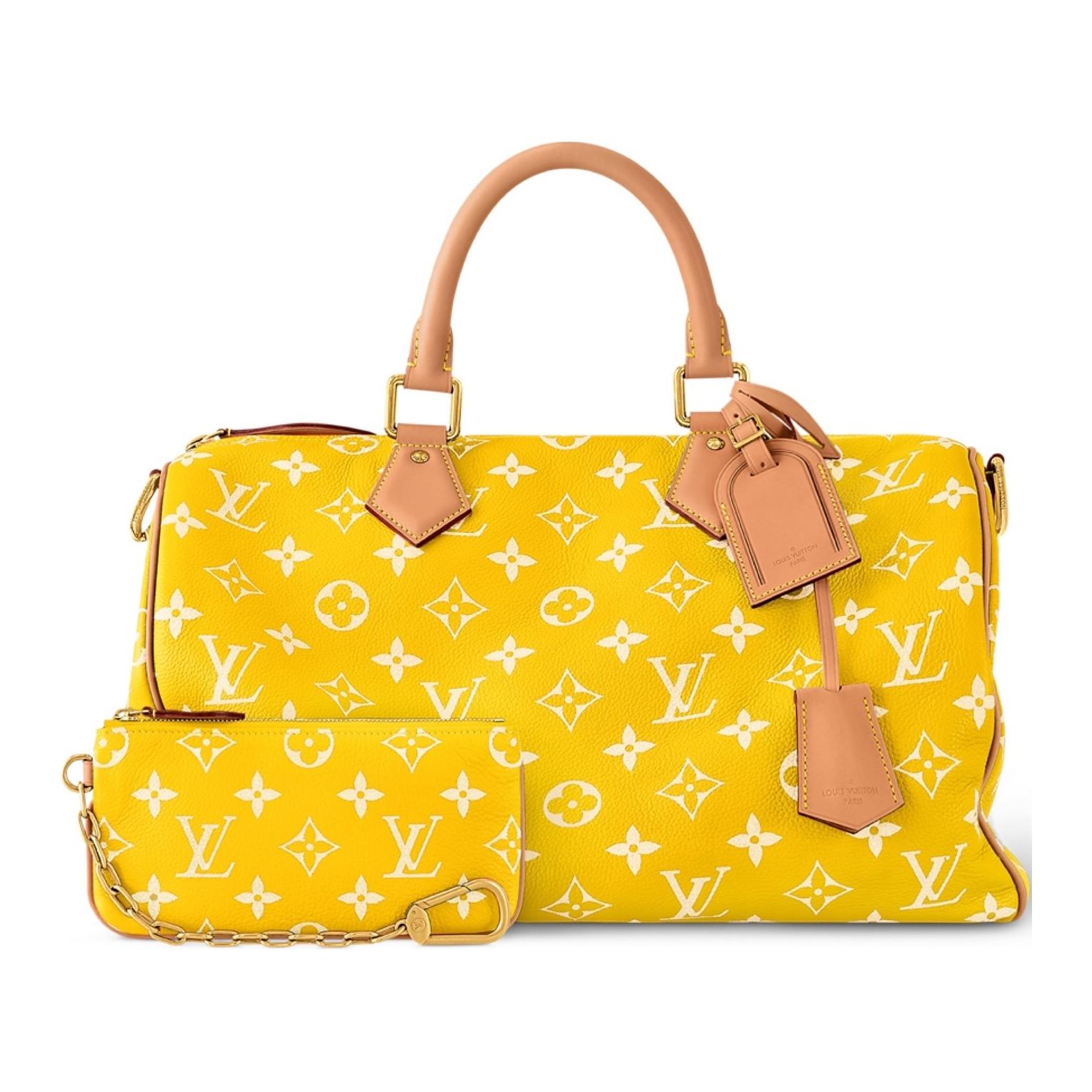 

LOUIS VUITTON Сумка Speedy Calfskin One Shoulder Handbag Unisex Yellow