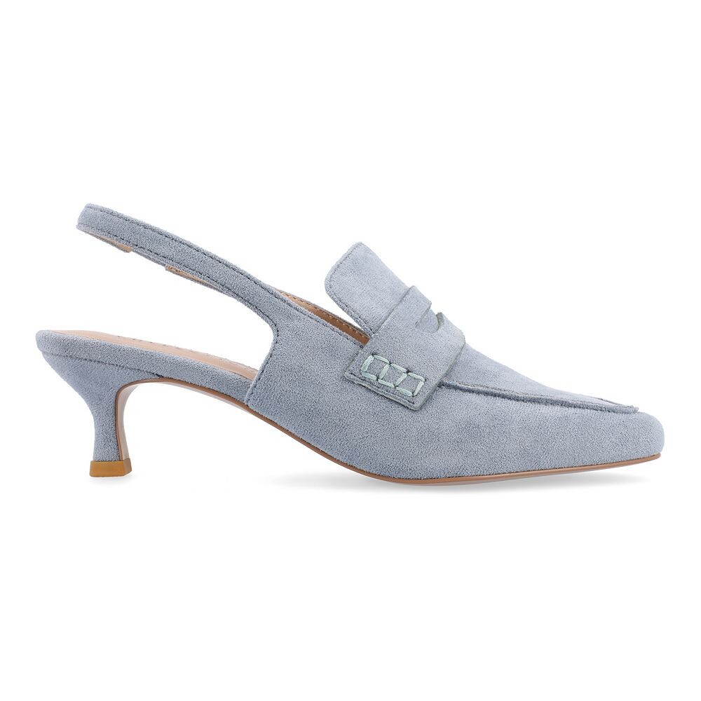 Женские туфли-лодочки Journee Collection Tru Comfort из пеноматериала Amory, туфли-лодочки на каблуке-рюмке с ремешком на спине, коричневый — фото 2