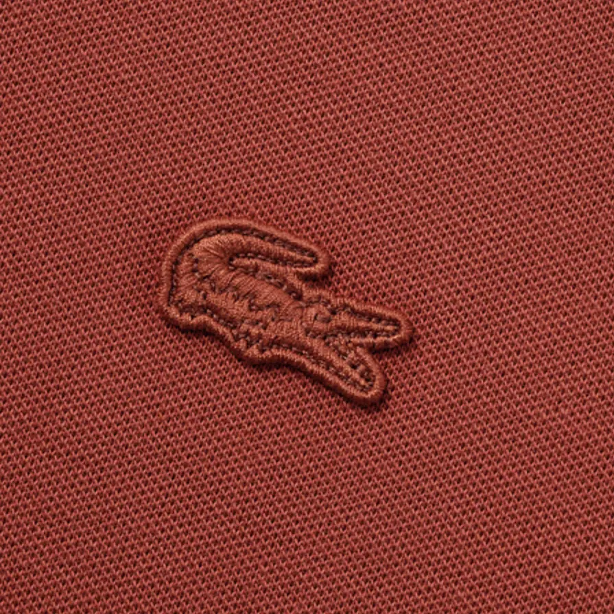 Футболка-поло Lacoste, мужская, темно-красный — фото 4