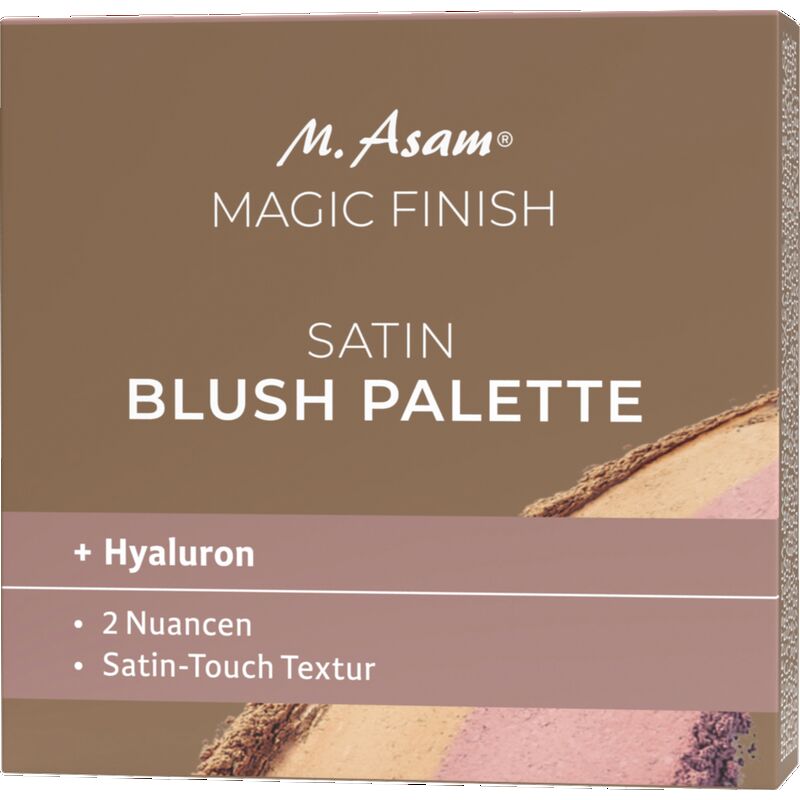 

Палитра румян Magic Finish Satin Blush: темно-медовые и телесные, пышные M. Asam, 4 g