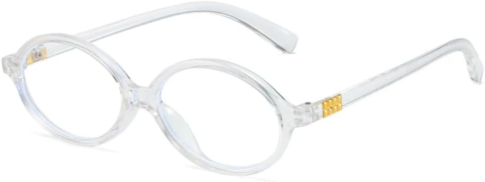 

Солнцезащитные очки с защитой от УФ-излучения UV400 | Овальная маленькая оправа, панк-стиль, яркие линзы | Для женщин и мужчин, для занятий спортом на открытом воздухе и вождения DSVIGF, Clear