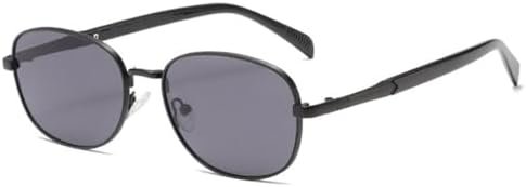 

Ретро металлические солнцезащитные очки для женщин, модные прозрачные линзы цвета океана, защита от УФ-излучения UV400, мужские солнцезащитные очки в стиле панк MTZJH, Black Gray