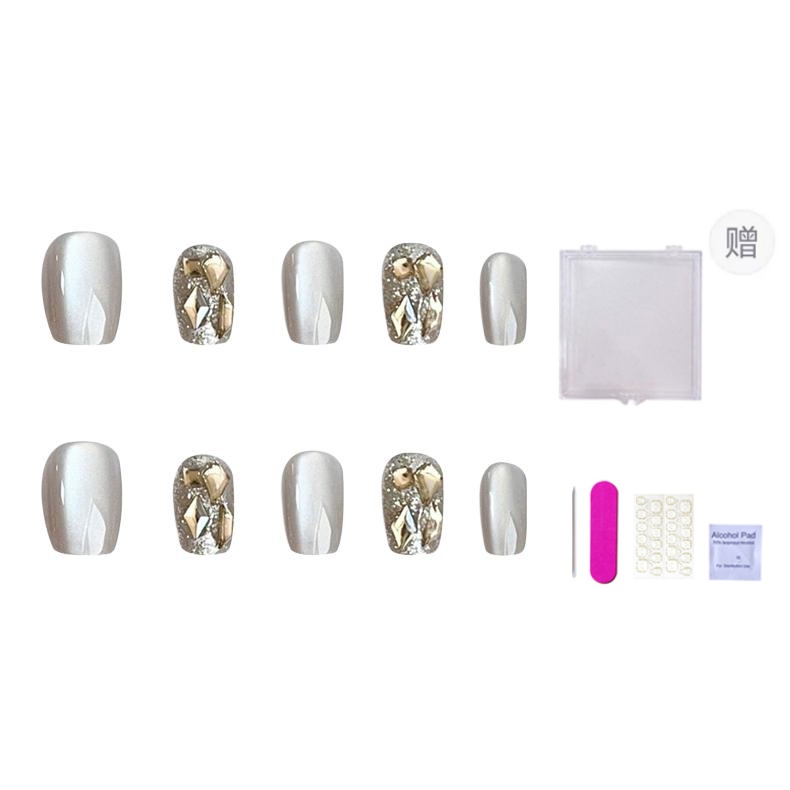 

Искусственные ногти для женщин ORANOT, Cropped M, Suitable For Chubby Hand[Includes Storage Box]16-12-13-12-9