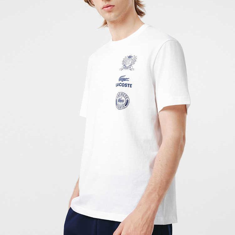 Футболка мужская LACOSTE, серебристо-серый — фото 4