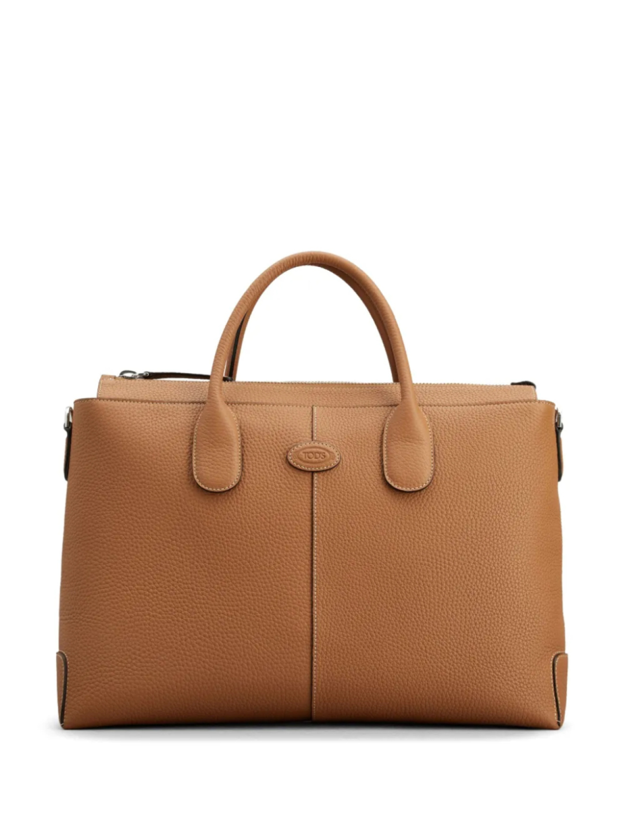 

Tod's портфель Di с нашивкой-логотипом, коричневый