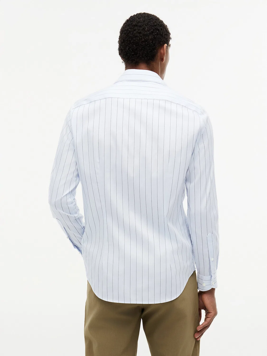 Деловая рубашка приталенного кроя Tommy Hilfiger, Marine Blue/Pastel Blue — фото 4
