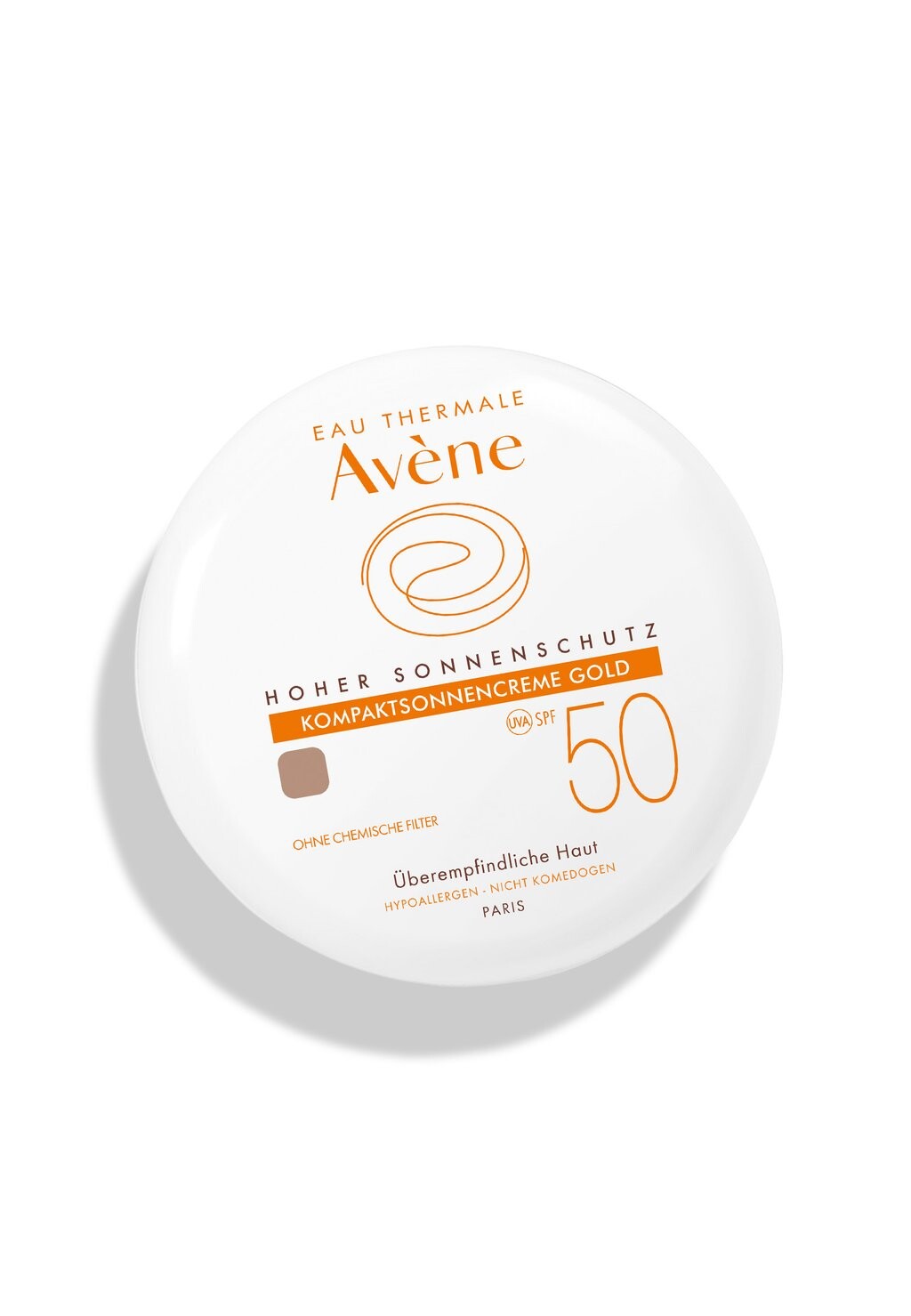 Защита от солнца AVÈNE SONNENPFLEGE KOMPAKTSONNENCREME GOLD SPF 50, цвет gold — фото 2