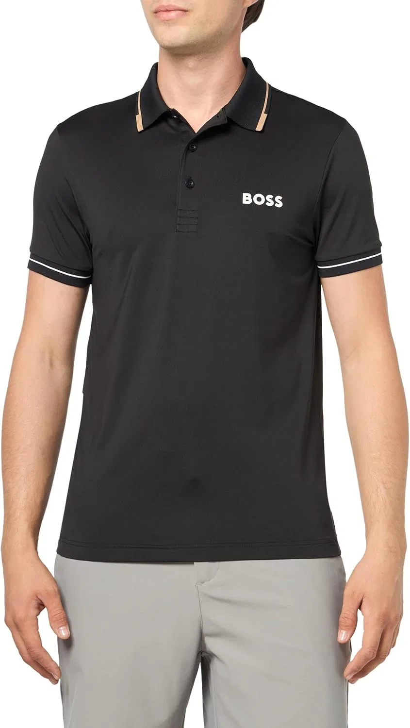 Поло BOSS Paul Pro Performance, Black Sky