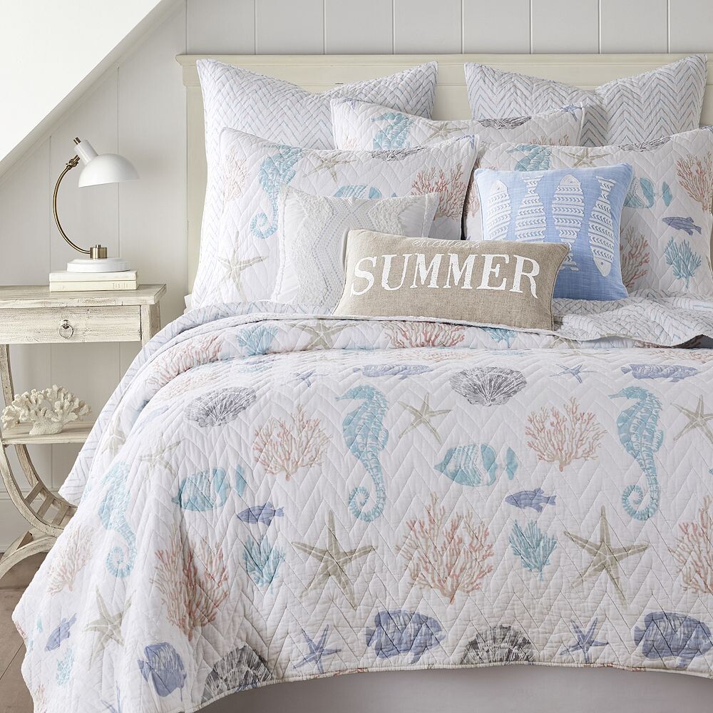 

Комплект одеял Levtex Home Blue Sea с накидками, мультиколор