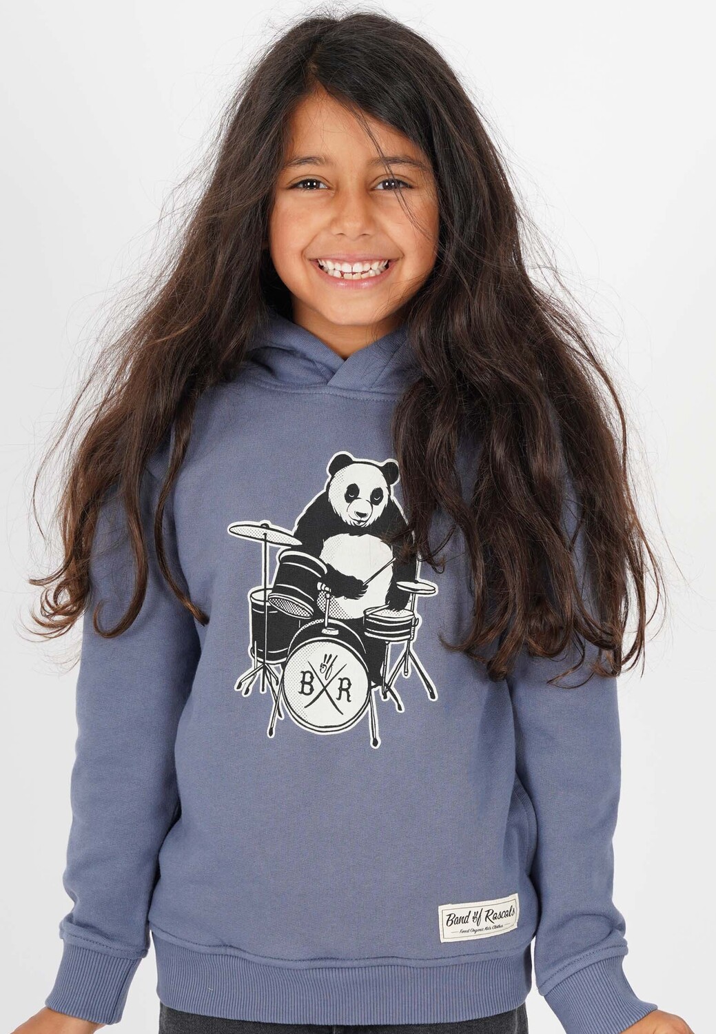Пуловер Band of Rascals Kapuzen Panda, цвет dove blue — фото 3