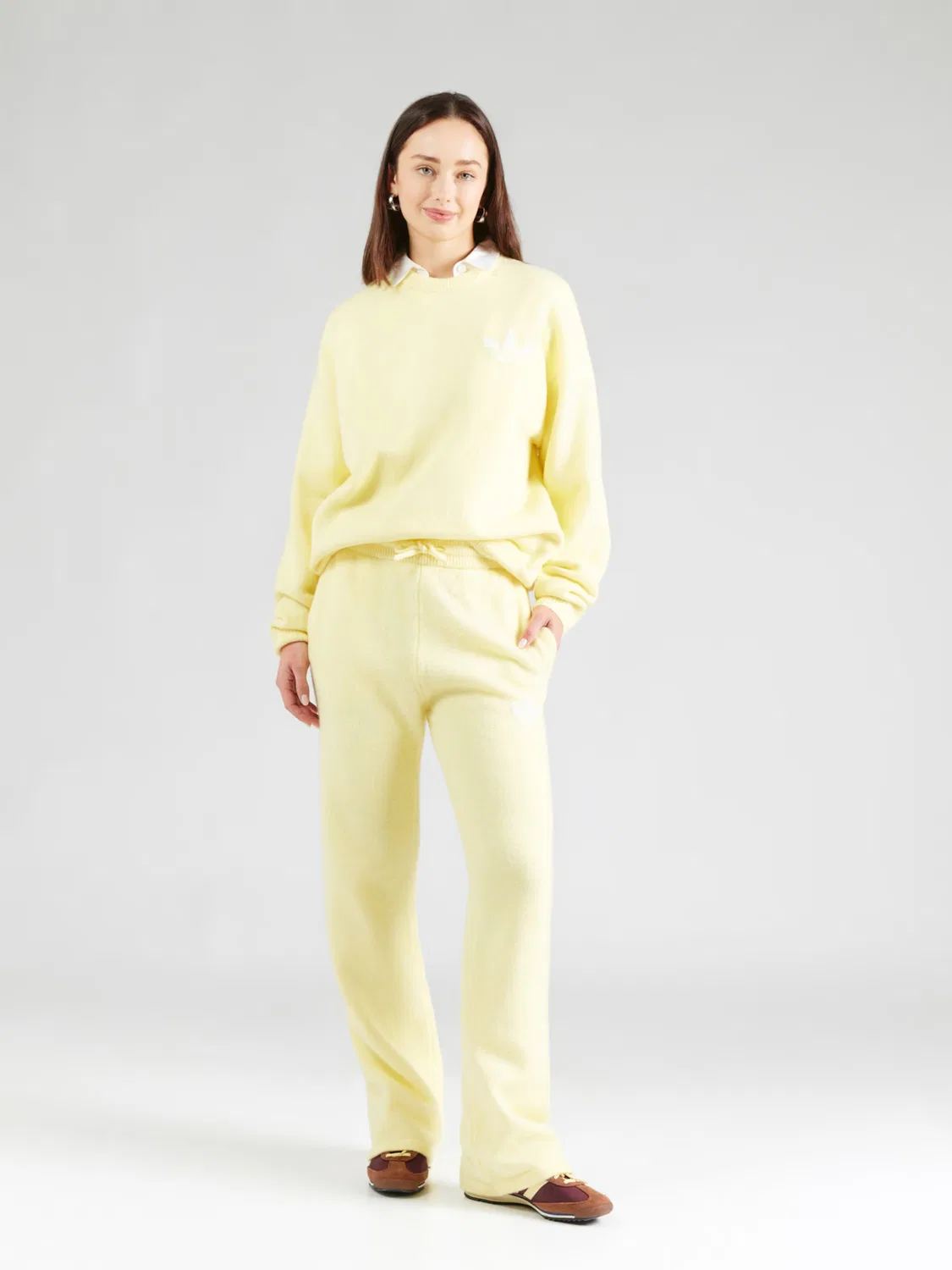 Брюки Adidas Originals свободного кроя Athletic Dept светло-желтого цвета — фото 4