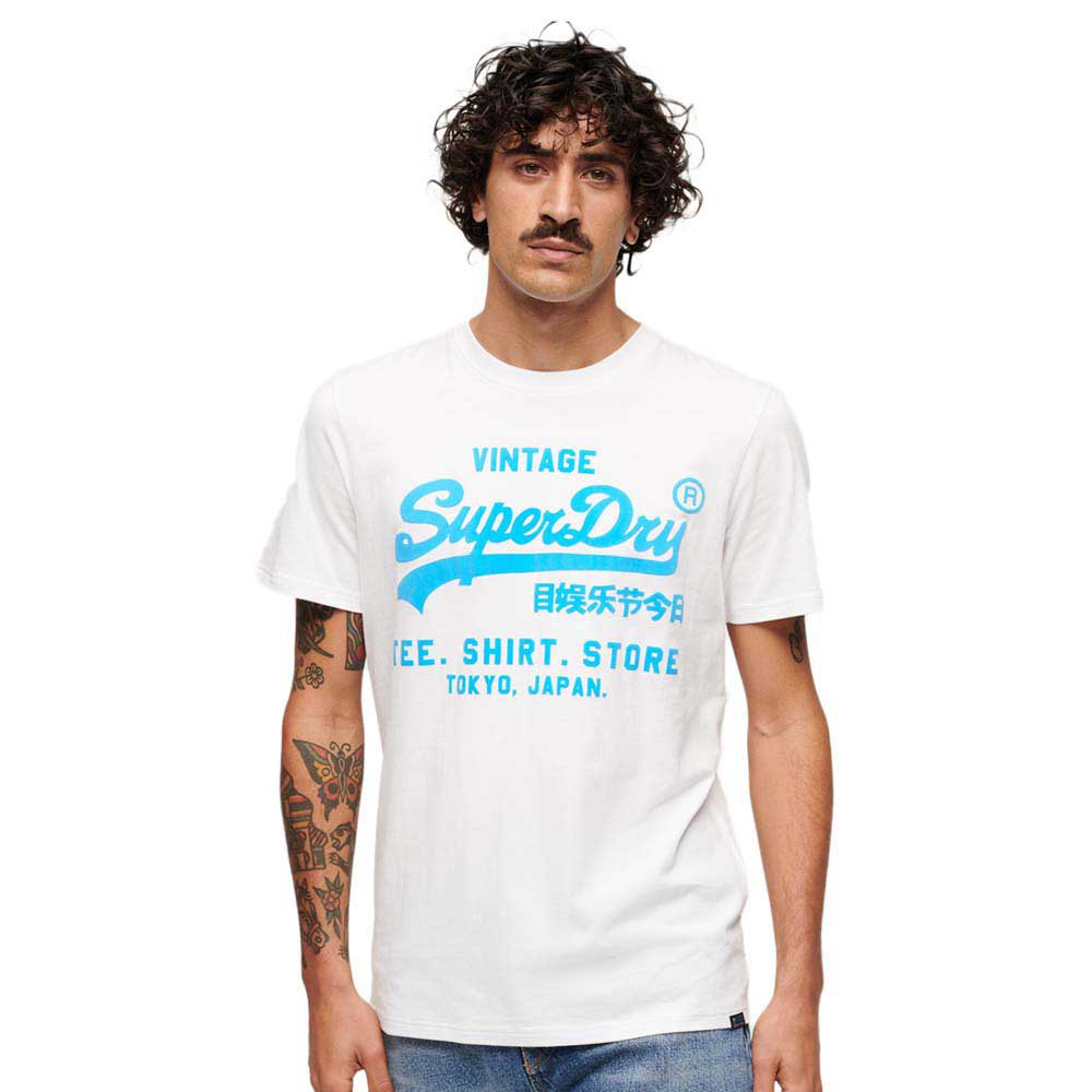 

Футболка с коротким рукавом Superdry Neon Vl, белый