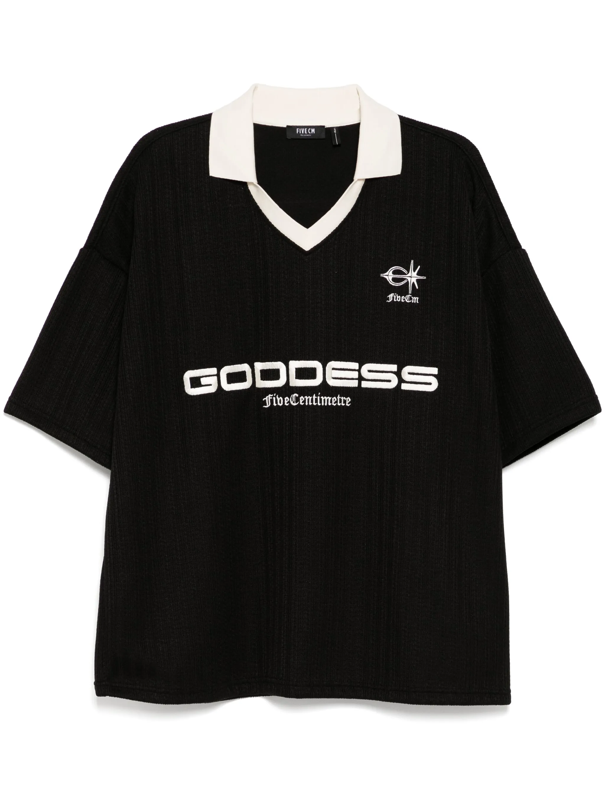 

Рубашка поло с вышитым логотипом Five Cm, черный