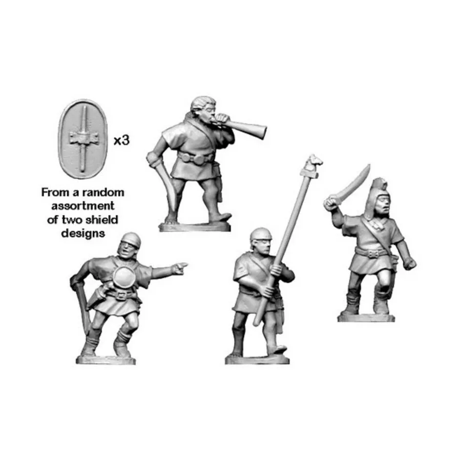 

Испанское командование Скутари - Атака, Historical Miniatures - Ancient - Spanish (28mm) (Crusader Miniatures)