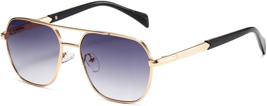 

Мужские ретро-солнцезащитные очки для женщин, для активного отдыха на природе, повседневные, с защитой от УФ-излучения, стильные, с градиентной цветовой гаммой и защитой от солнца KTUCN, Goldgrey