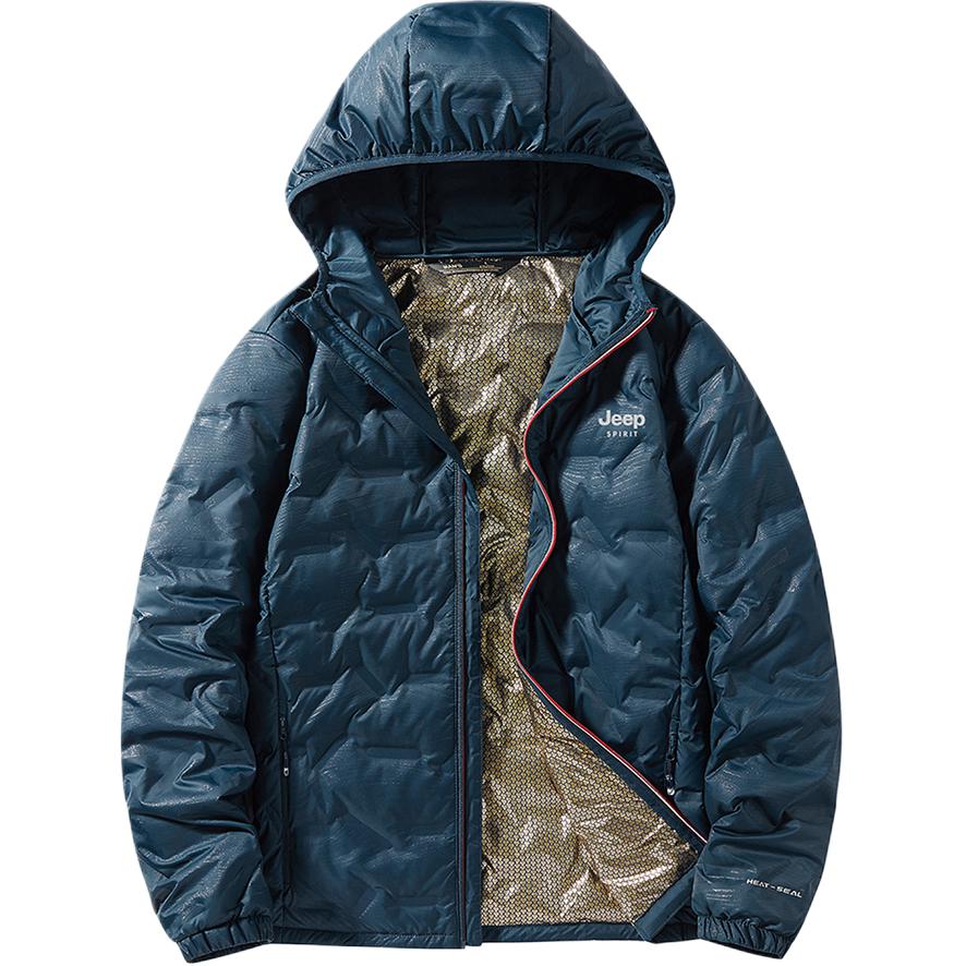 

Пуховик Unisex с капюшоном Moderate Others JEEP SPIRIT, синий серый