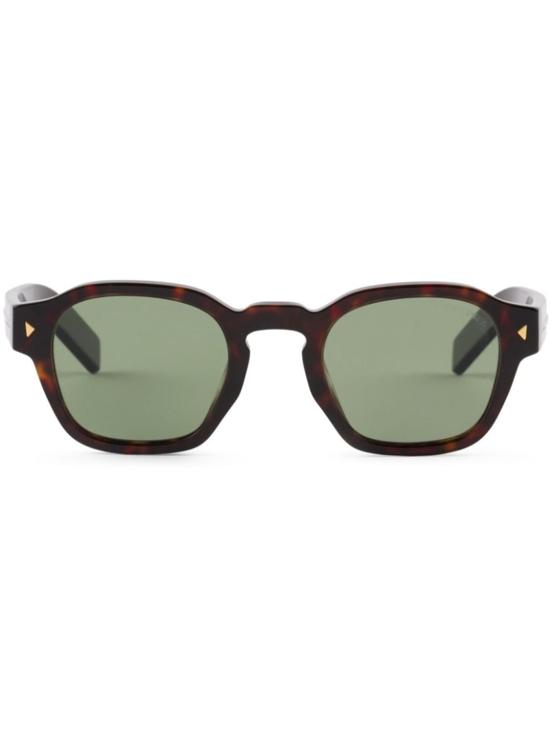 

Prada Eyewear солнцезащитные очки в квадратной оправе с логотипом, коричневый