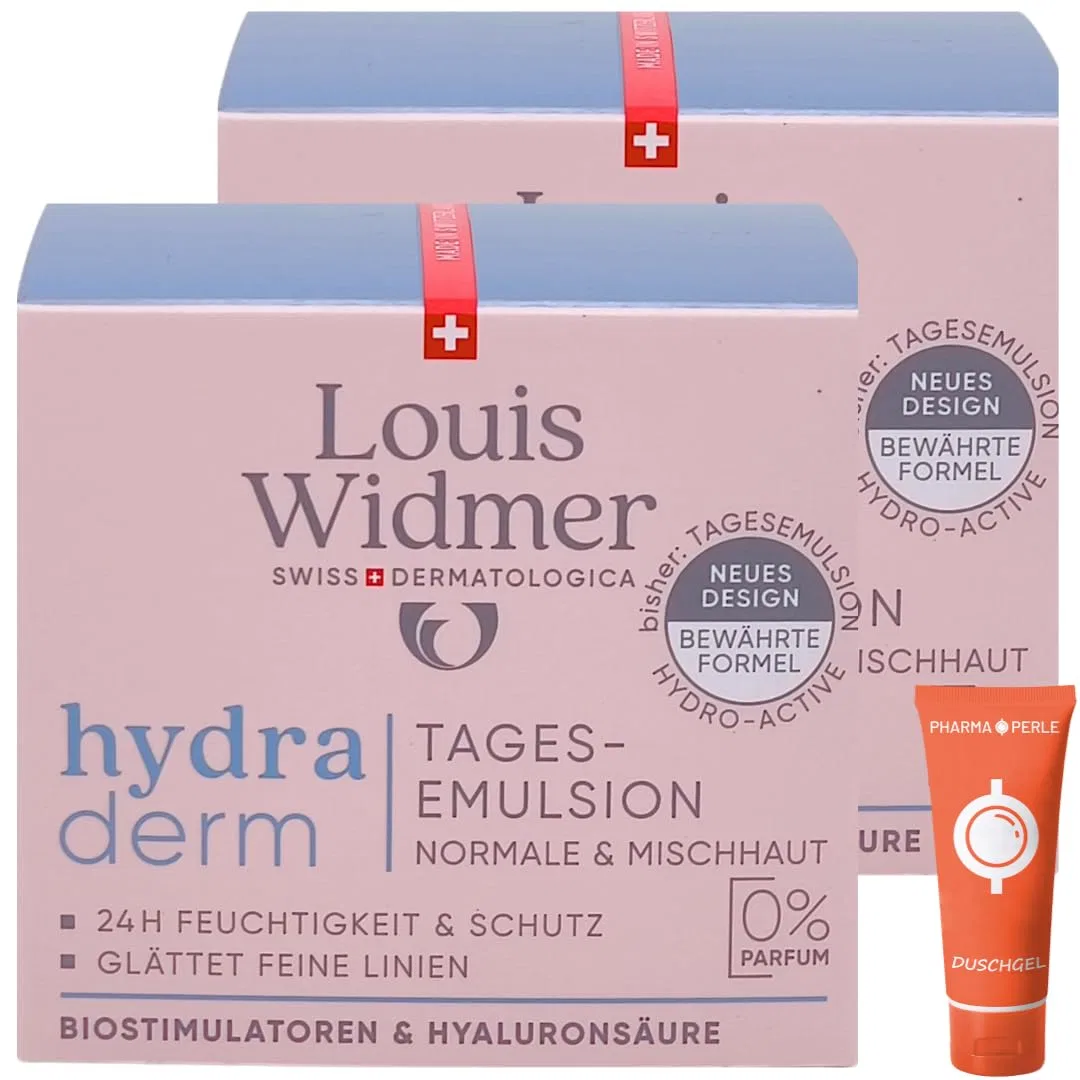 Эмульсия ‎Pharma Perle — Дневная «Hydraderm Unscented» от Louis Widmer, Pharma , 2 X Widmer Daily Emulsion, 50 мл