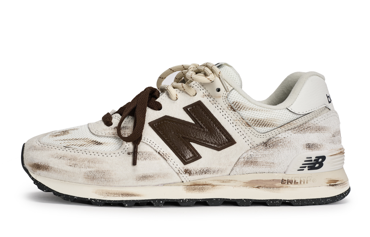 

Кроссовки NB 574 Low top Unisex коричневый New Balance, серый/белый/коричневый